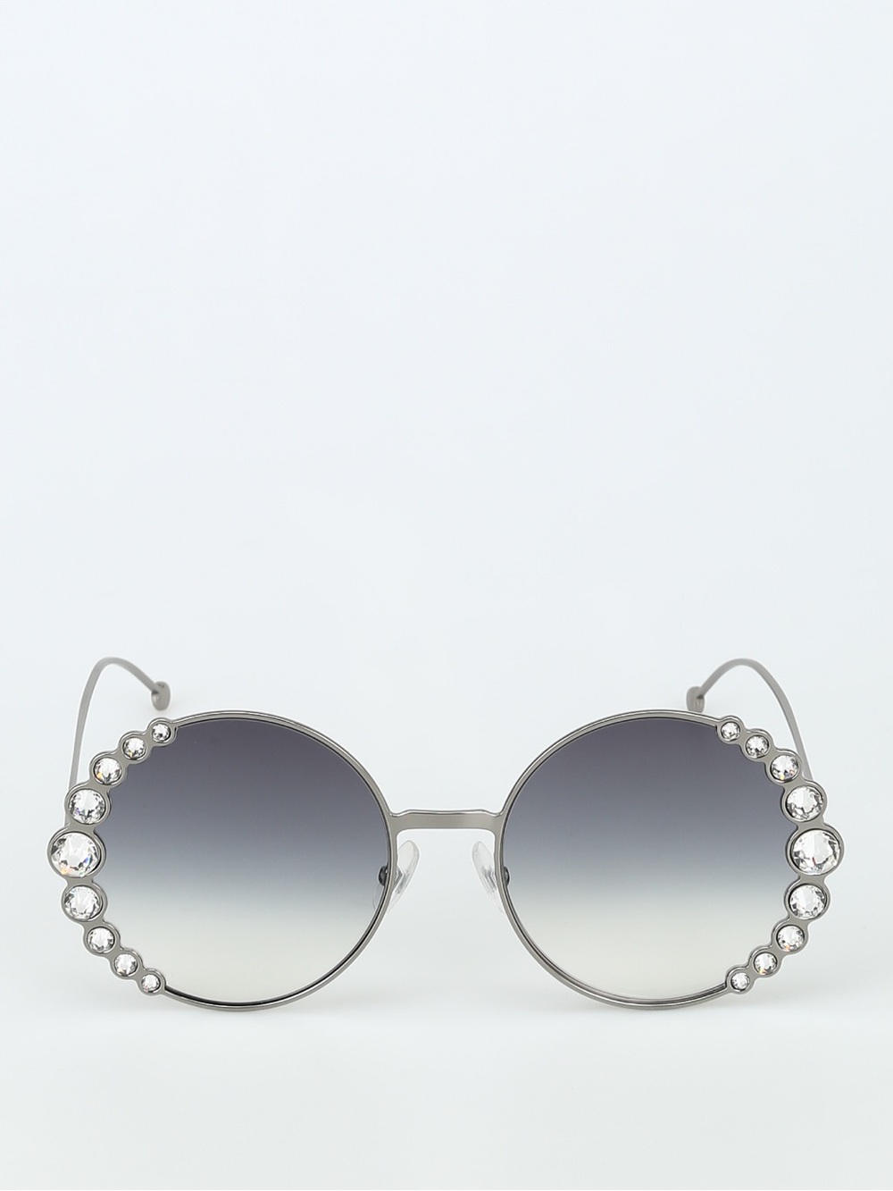 Fendi 58mm Oversized Round Embellished Sunglasses